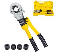 Hydraulic Crimping Tool, Tube Fittings Crimper with 360 Degrees Rotating Head and Φ16/20/25/26/32mm Crimping Die
