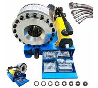 Hydraulic Crimping Tool with 8 Dies Set for High Pressure Hose, Handheld Hydraulic Hose Crimper for Excavator and Agricultural Machinery