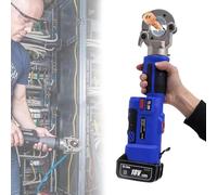 Hydraulic Crimping Tool with LCD Display, Rechargeable for Cable Connections, Includes 12 Versatile Dies