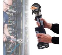 Hydraulic Crimping Tool with LCD Display, Rechargeable for Cable Connections, Includes 12 Versatile Dies
