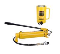 Hydraulic Cylinder Jack - 10 Ton Capacity with Hand Pump for Machinery and Steel Industry Applications, Features Automatic Retraction