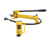 Hydraulic Cylinder Jack - 10 Ton Capacity with Hand Pump for Machinery and Steel Industry Applications, Features Automatic Retraction