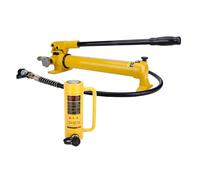 Hydraulic Cylinder Jack - 10 Ton Capacity with Hand Pump for Machinery and Steel Industry Applications, Features Automatic Retraction