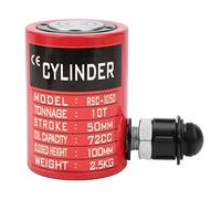 Hydraulic Cylinder Jack 10Ton, Separate Hollow Hole Hydraulic Lifting Cylinders with Threaded ZG3/8in Connector, Plunger Power Tool