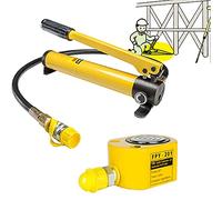 Hydraulic Cylinder Jack Low Profile Hydraulic Jack Cylinder 5T/10T/20T, Multifunctional Manual Hydraulic Floor Jack for Bridge Construction, Stroke 6mm/10mm/12mm