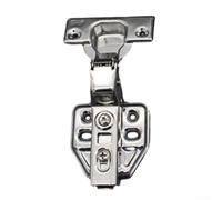 Hydraulic Damping Buffer Hinge 35mm Stainless Steel For Furniture Doors And Cabinet Installation With Shock Absorbing Feature(Large Bend)