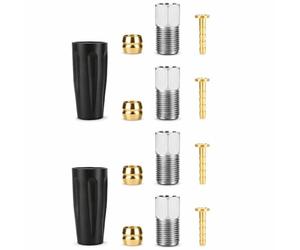Hydraulic Disc Brake Bleed Kit, Easy Installation Reliable Performance Mountain Bike Cable Hose Set Olive Connector Insert for Cyclists Mechanics Mountain Biking Road Bikes