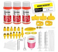 Hydraulic Disc Brake Bleed Kit for Shimano,TEKTRO,MAGURA, Bicycle Fluid Hydraulic Disc Brake Bleed Kit, Including Mineral Brake Fluid（180ml）