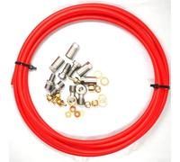 Hydraulic Disc Brake Hose Connector Kit for Bicycles Suitable for Hope Products (Red)