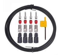 Hydraulic Disc Brake Oil Hose Kit 2500mm length for SRAM and A MAJIG with precise thread machining and complete hardware set including fasteners and