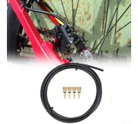 Hydraulic Disc Brake Oil Tube with Copper Olive and Connector Inserts for Tektro Bikes, Nylon Coated Pipe Ensures Temperature Resistance and Safety