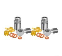 Hydraulic Disc Brake Olive Head Cable End Hose Connector Kits for HOPE Bikes 5mm Hose Stainless Steel and Copper Parts Assembly Diagram Provided