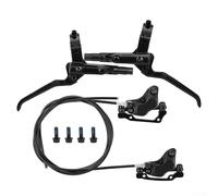 Hydraulic Disc Brake Set for Mountain For Bike, Four Piston Caliper with Split Hose Kit, Aluminium Alloy 6061 Forged Brakes, For Front Rear Oil Brake System, 75mm(rear only)