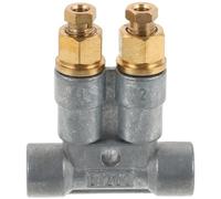 Hydraulic Diverter Valve Metal Distributor for Machinery Bearings | Two-line Distribution, Easy Control for Maintenance Technicians, Industrial Motors and Lines Random Style