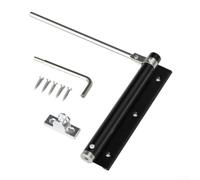 Hydraulic Door Closer Adjustable Spring Tension 30kg(L-Black)