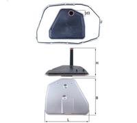 Hydraulic Filter, automatic transmissio KNECHT HX 164D1 for A6 C6 (4F2) 3 2004-