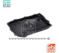 febi bilstein 1 x Automatic Transmission Oil Pan with Integrated Filter Drain Plug and Screws 171618
