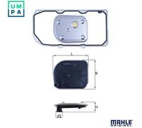 MAHLE HX 158D1 Automatic transmission filter kit