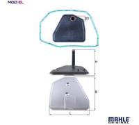 Mahle Hydraulic Filter Insert - For Automatic Transmission - HX 164D / HX164D