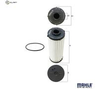 Mahle Automatic Transmission Hydraulic Filter fits VW Transporter