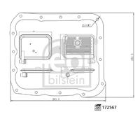 HYDRAULIC FILTER SET AUTOMATIC TRANSMISSION FITS: MITSUBISHI LANCER VI SEDAN