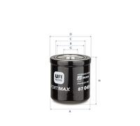 Hydraulic filter UFI 87.049.00 for JOHN DEERE 800 1 1986-1998
