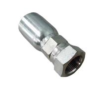 Hydraulic Fittings 1/4" 3/8" 1/2" 3/4" 1" 1-1/4" Thread Cone Hose End Oil Pipe Connector Adapter 45# Stee Integrated Joint(10mm 3I8)