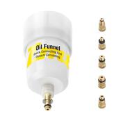 Hydraulic Fluid Funnel Set with Connector Fittings for Brake Bleeding Service, Compact Carry, and Routine Cycling Upkeep Cycle Disc Brake Oil Change Helper Bike Hydraulic Fluid Refill Accessory Upkeep