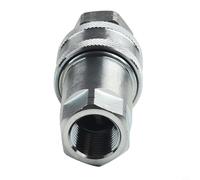 Hydraulic for Quick Release Coupling 3/8" NPT ISO 7241-A Hydraulic(NPT-1/2) | Quick connect disconnect, automatic valve shut-off, prevents fluid loss, fits 3/8 inch NPT lines, agricultural use