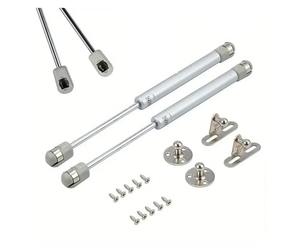 Hydraulic Gas Lift Support Struts for Kitchen Cabinet Doors, Soft Close Cabinet Hinge Dampers, 100N, 1PC, Durable Cabinet Lid Stays, Easy Install for Furniture