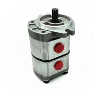 Hydraulic Gear Pump PGP Hydraulic Gear Pump PGP51053SLP PGP5123GLP PGP51066GLP High Pressure Double Pump 1 Inlet 2 Outlet Ports(PGP51053SLP)