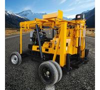 Hydraulic Geological Core Drilling Machine for Rock and Mineral Exploration, 100-600m Deep Borehole Drill Rig for Core Sampling and Soil Investigation