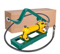 Hydraulic Hand Pump with Foot Pedal, Two-Stage Heavy-Duty Output for Lifting and Tool Applications, Ideal for Construction and Auto Repairs, Easy to Use
