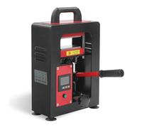 Hydraulic Heat Press Machine 14000psi, Rosin Press Extraction with Digital Temperature Control, Heating Presser for DIY Leather Flower Plant, 2.36x4.72in Dual Aluminum Plates