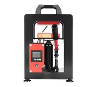 Hydraulic Heat Press Machine 5T Rosin Press Extraction, 1200W Manual Heat Press Machine, Dual Plates Heating Presser for DIY Leather Flower Plant, Adjustable Pressure Time Temperature