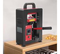 Hydraulic Heat Press Machine with Digital Temperature Control, 14000psi Manual Dual Plates Heating Presser Portable Rosin Press Extraction Extraction Extractor Equipment for DIY Leather Flower Plant