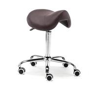 Hydraulic Height Adjustable Stool Chair with Saddle Design and Wheels for Professional Use