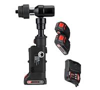 Hydraulic Hole Punch Kit, Cordless Battery Powered Tool with 6 Dies, 21V 2.5Ah, 22mm Stroke for Metal and Electrical Panels