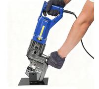 Hydraulic Hole Punch Machine for Metal Plates and Structural Steel, Fast and Accurate with 5 Standard Dies, Versatile Industrial Punching Tool