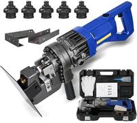 Hydraulic Hole Punch Machine for Metal Plates and Structural Steel, Fast and Accurate with 5 Standard Dies, Versatile Industrial Punching Tool