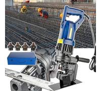 Hydraulic Hole Puncher Electric, Metal Hole Puncher, Foot Switch + 4 Sets Punch/Die, Foot Switch,for Drilling Copper Plate Iron Aluminum(Channelsteel)