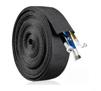 Hydraulic Hose and Cable Protector, Lightweight Polyester Cable Protector Adjustable Black Cover for Electrical Wire Hose(3.8cm)