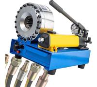 Hydraulic Hose Crimper, High Pressure Handheld Tool for Crimping Hoses 0.25 to 1 Inch, Includes 7 Drill Sets, Maximum Capacity 1000 Tons