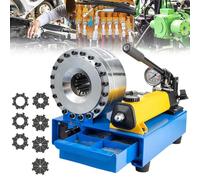 Hydraulic Hose Crimper Machine - Portable High Pressure Manual Crimping Tool with 7 Sets of Dies for Hose Splicing
