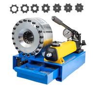 Hydraulic Hose Crimper Machine, Tube Crimping Tool, 10-31mm Capacity, Maximum Opening 50mm, 35MPA Pressure, Includes 7 Dies, Ideal for Vehicles and Construction