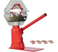 Hydraulic Hose Crimper Manual Bottle Jack High Pressure Clamping Tool 6.5 to 20mm with 4 Molds 7 Ton for PVC Hoses