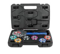 Hydraulic Hose Crimper Tool with 7 Die Set - Handheld Crimping Machine for Barbed and Beaded Hose Fittings - Ideal for Air Conditioning and Hydraulic Repairs