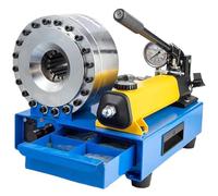 Hydraulic Hose Crimper Tool with 7 Die Sets for High Pressure Applications, Portable Handheld Design for On-Site Repairs