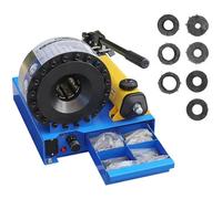 Hydraulic Hose Crimper Tool with 7 Die Sets, Manual Crimping Machine for High-Pressure Hose Pipes, 35MPa System Pressure, Includes Drawer Box