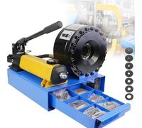 Hydraulic Hose Crimper with 7 Die Set for High Pressure Applications in Construction and Welding Equipment